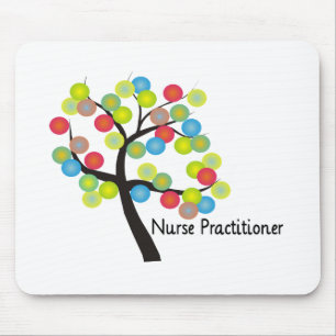 Nurse Practitioner Artsy Tree Design Gifts Mouse Pad