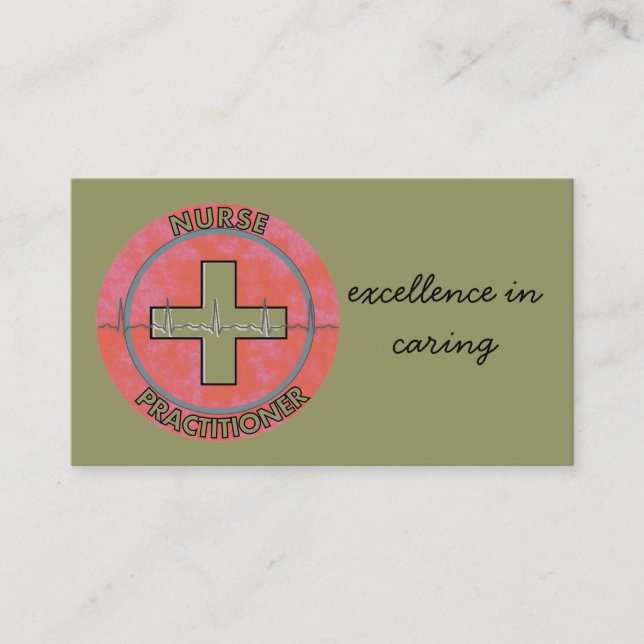 Nurse Practitioner Business Cards (Front)