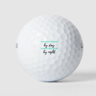Nurse Practitioner By Day World's Best Mom 2 Golf Balls