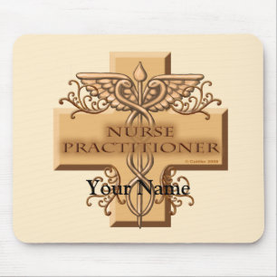 Nurse Practitioner Caduceus mouse pad