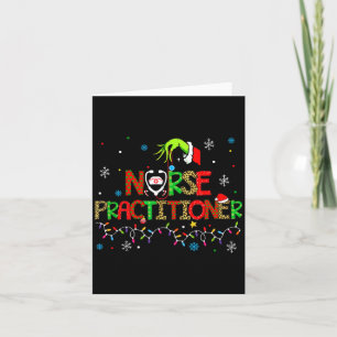 Nurse Practitioner Christmas Shirt For Women  Card