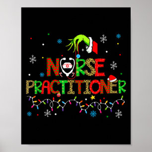 Nurse Practitioner Christmas Shirt For Women  Poster