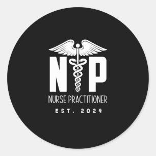Nurse Practitioner EST 2024 Classic Round Sticker