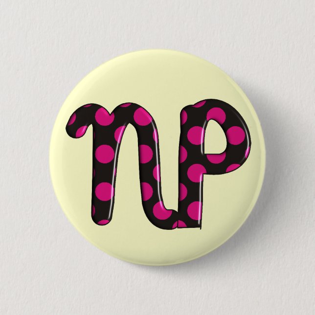 Nurse Practitioner Gifts "NP" 2 Inch Round Button (Front)