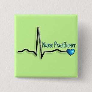 Nurse Practitioner Gifts QRS Design 2 Inch Square Button