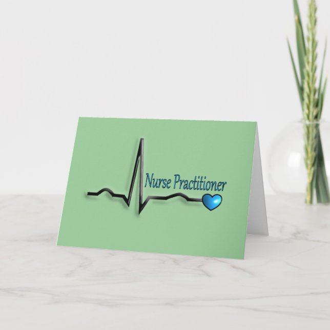Nurse Practitioner Gifts QRS Design Card (Front)