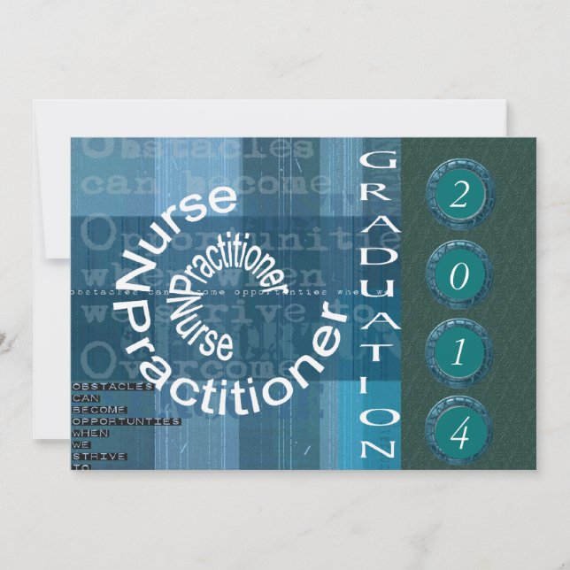 Nurse Practitioner Graduation Invitations II (Front)