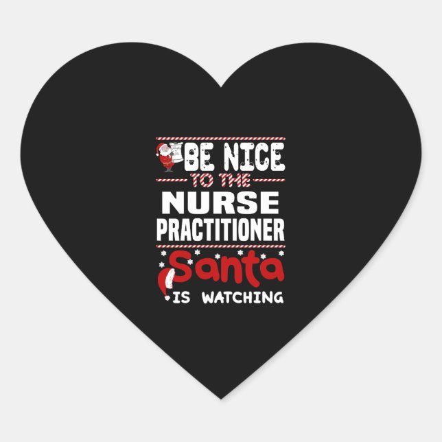Nurse Practitioner Heart Sticker (Front)