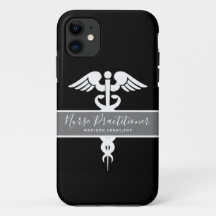 Nurse Practitioner Medical Caduceus Personalized iPhone 11 Case