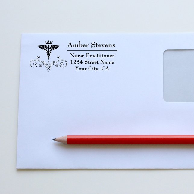 Nurse Practitioner Medical Caduceus Self-inking Stamp (Creator Uploaded)