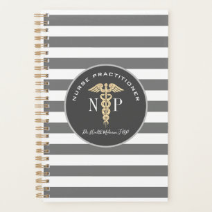 Nurse Practitioner Medical Grey Personalized Planner