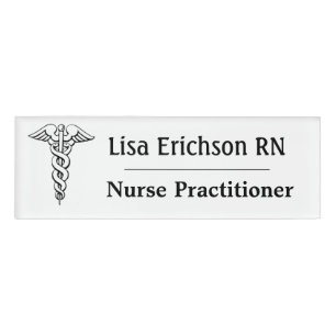 Nurse Practitioner Name Tag Personalized