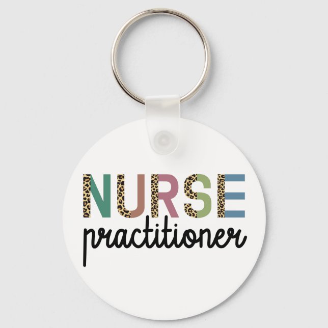 Nurse Practitioner NP nurse appreciation gifts Keychain (Front)