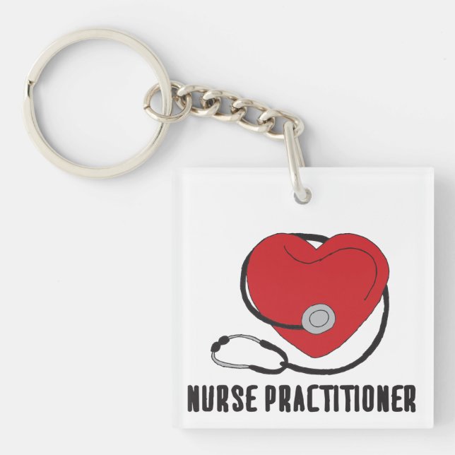 Nurse Practitioner NP Nurse Practitioner Art Desig Keychain (Front)