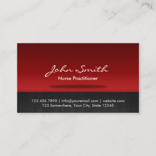 Nurse Practitioner Professional Business Card