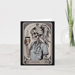 Nurse Practitioner Tarot Card Skeleton Halloween