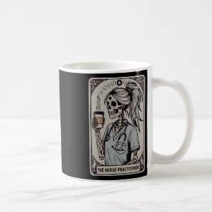 Nurse Practitioner Tarot Card Skeleton Halloween W Coffee Mug