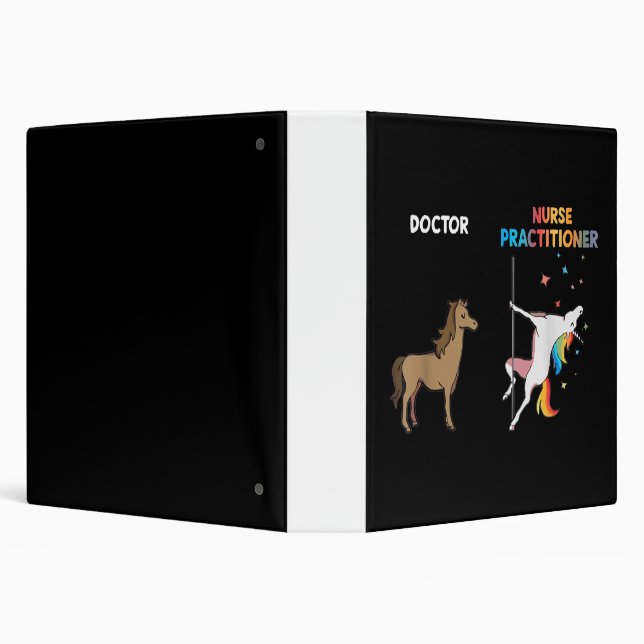 Nurse Practitioner Unicorn Dancing Pole Binder (Background)