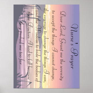 Nurse Prayer Poster