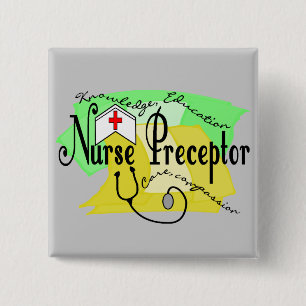Nurse Preceptor 2 Inch Square Button