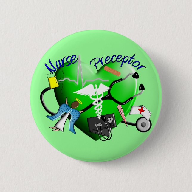 Nurse Preceptor Gifts 2 Inch Round Button (Front)