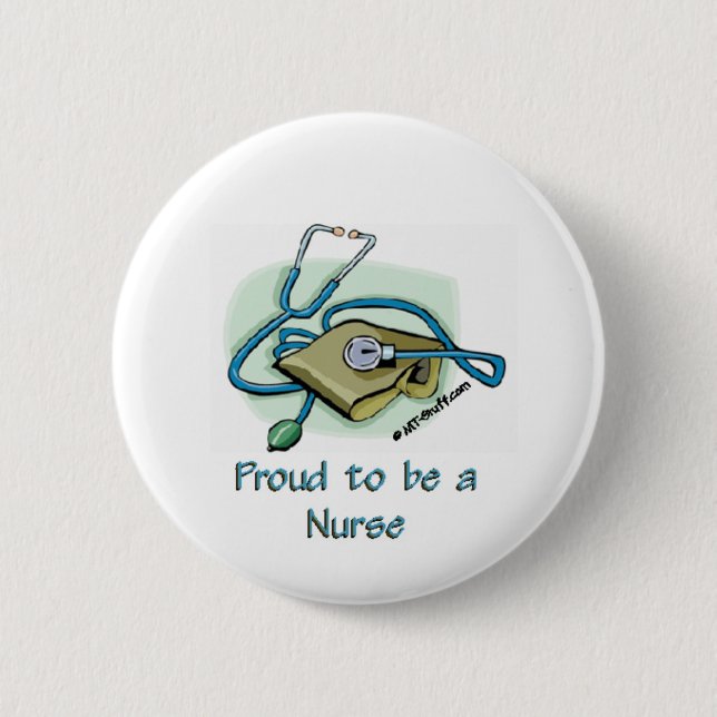 Nurse Pride1 2 Inch Round Button (Front)