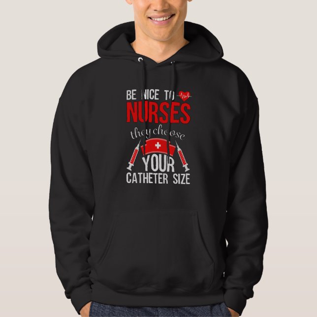 Nurse Pride Snarky Nurse Merchandise Nursing Cathe Hoodie (Front)