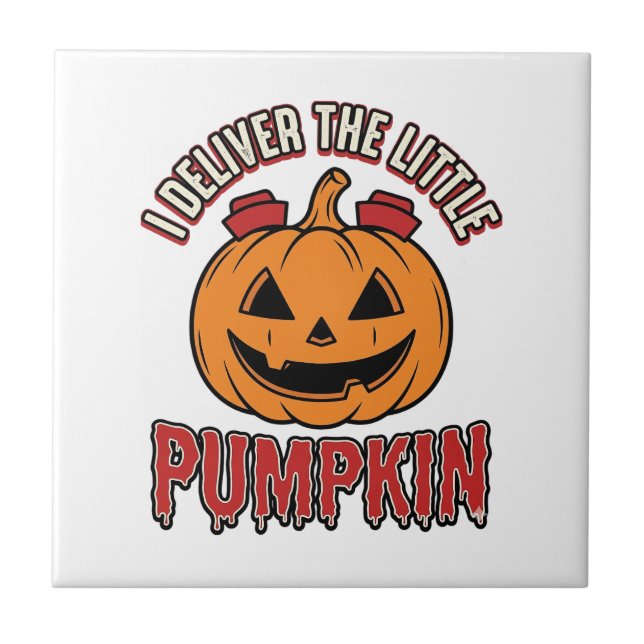 Nurse Pumpkin Halloween Delivery Shirt Design_1 Tile (Front)