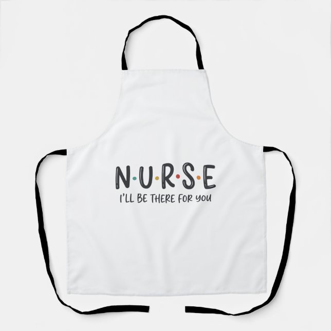 Nurse Quote Shirt Design Vector Graphic_1 Apron (Front)