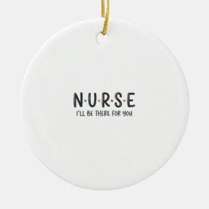 Nurse Quote Shirt Design Vector Graphic_1 Ceramic Ornament