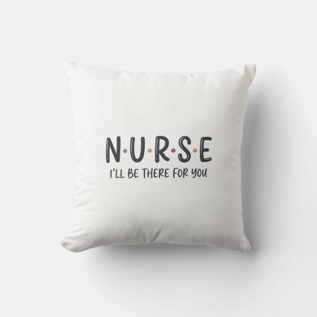 Nurse Quote Shirt Design Vector Graphic_1 Throw Pillow (Front)