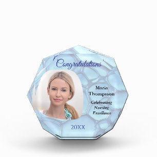 Nurse Recognition Award Photo Keepsake Healthcare  Block
