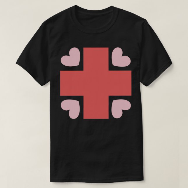 Nurse Redheart T-Shirt (Design Front)