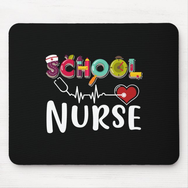 Nurse Registered Nurse Nursing Back To School  Mouse Pad (Front)