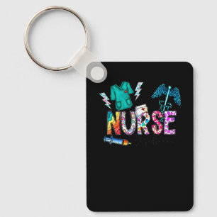 Nurse Registered Nursing Leopard Pride Nicu Nurse Keychain