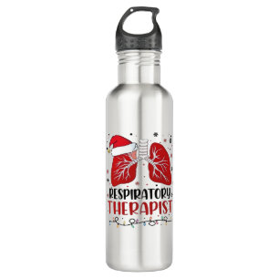 Nurse Respiratory Therapist Christmas, Lung Christ 710 Ml Water Bottle