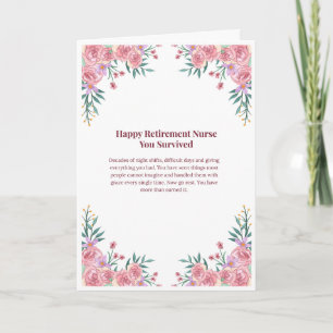 Nurse Retirement Card — Happy Retirement Nurse