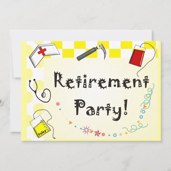 Nurse Retirement Party Invitations | Zazzle.ca