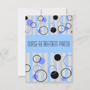 Nurse Retirement Party Invitations Retro Style