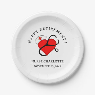 Nurse  Retirement Party  Paper Plate