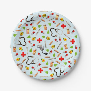 Nurse Retirement Party Paper Plate