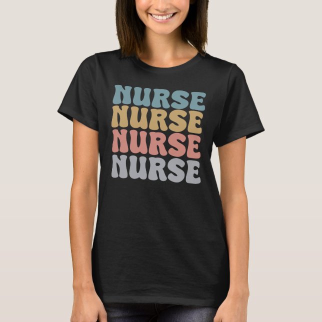 Nurse retro style T-Shirt (Front)