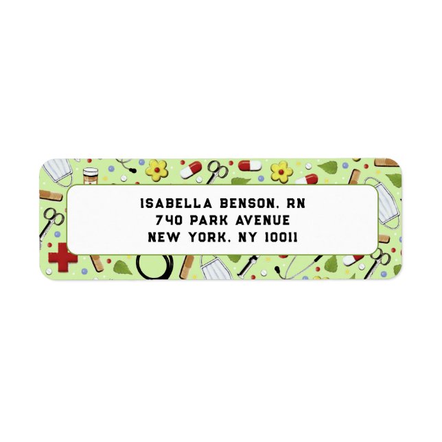 Nurse return-address label (Front)