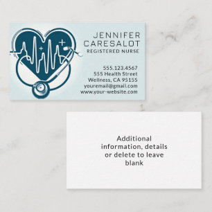 Nurse RN, LVN, LPN, Caretaker Business Card