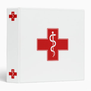 Nurse Rod of Asclepius Binder