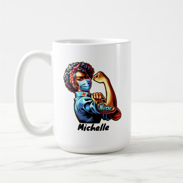 Nurse Rosie the Riveter Mug  (Left)