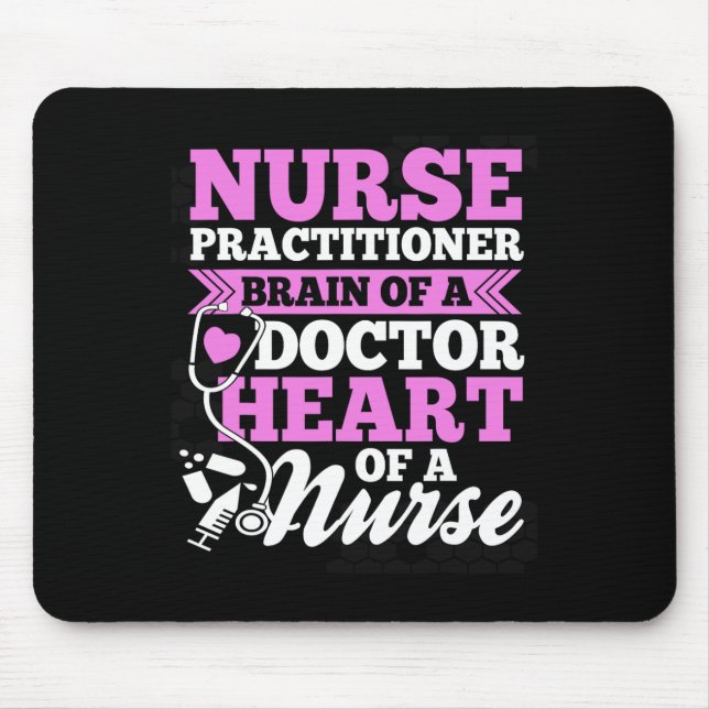 Nurse S Nurse Practitioner Black Small Clic Fit Cr Mouse Pad (Front)
