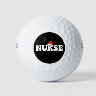 Nurse Santa Hat Christmas Nursing Golf Balls