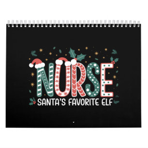 Nurse Santa's Favourite Elf Christmas Inspirationa Calendar