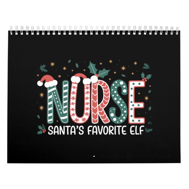 Nurse Santa's Favourite Elf Christmas Inspirationa Calendar (Cover)